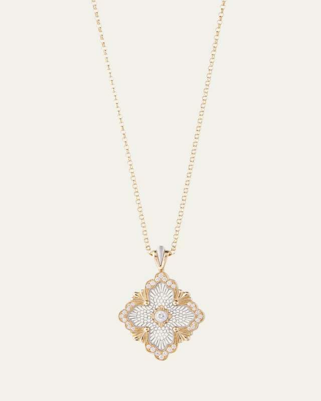 Opera Tulle Maxi 18K Gold Diamond Pendant Necklace